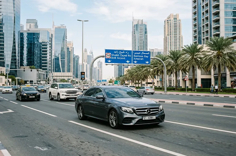 تجربه کاربران از رانندگی در دبی​