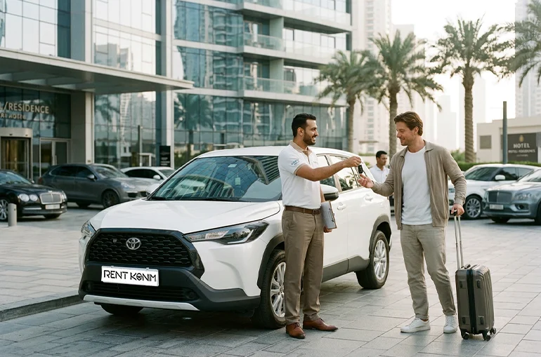 تحویل خودرو اجاره‌ای در دبی