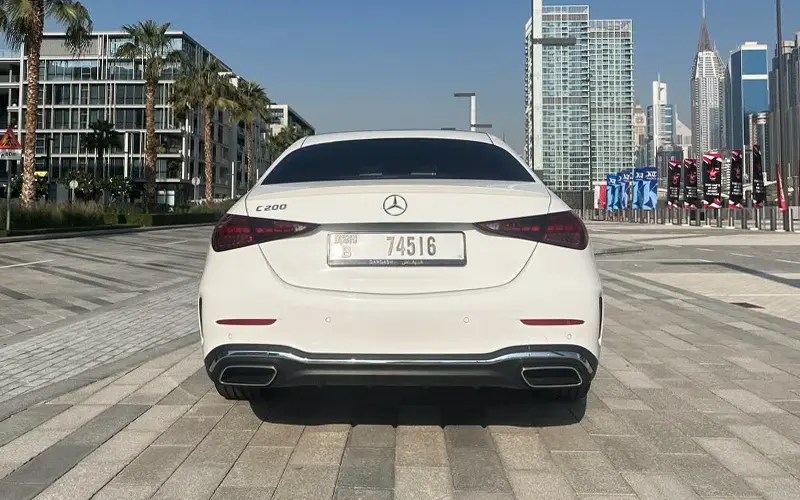 benz c200 rental in dubai