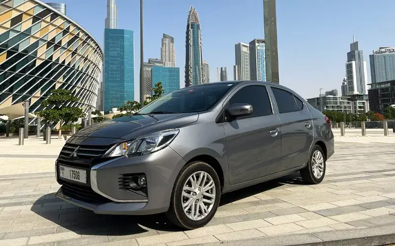 rental mitsubishi attrage in Dubai