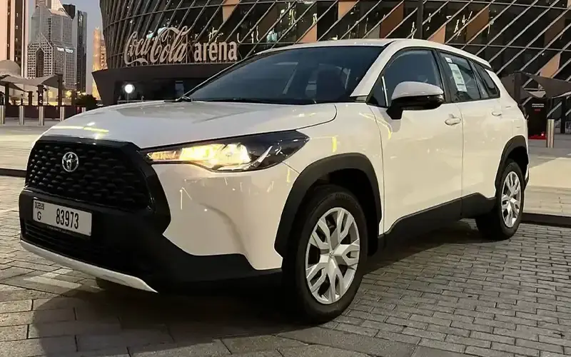 rental toyota cross in Dubai