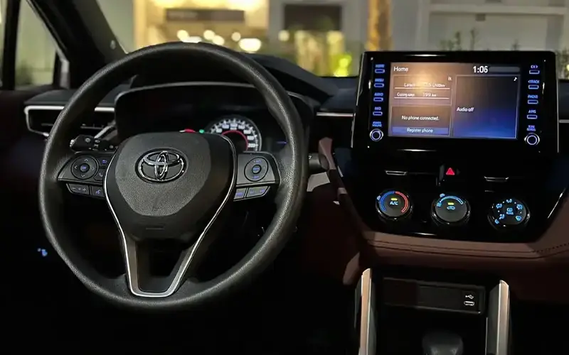 rental toyota cross in Dubai