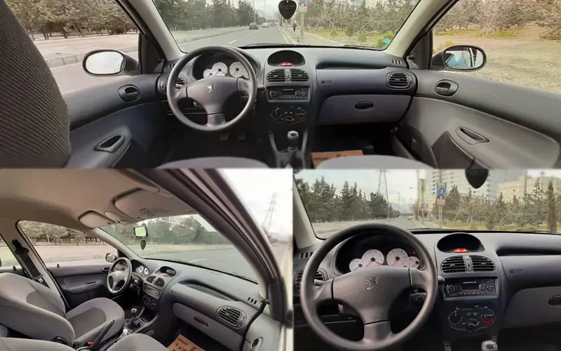 Rental Peugeot 206 Interior View