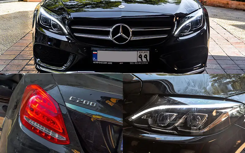 Rent a Benz C200 with driver in Iran