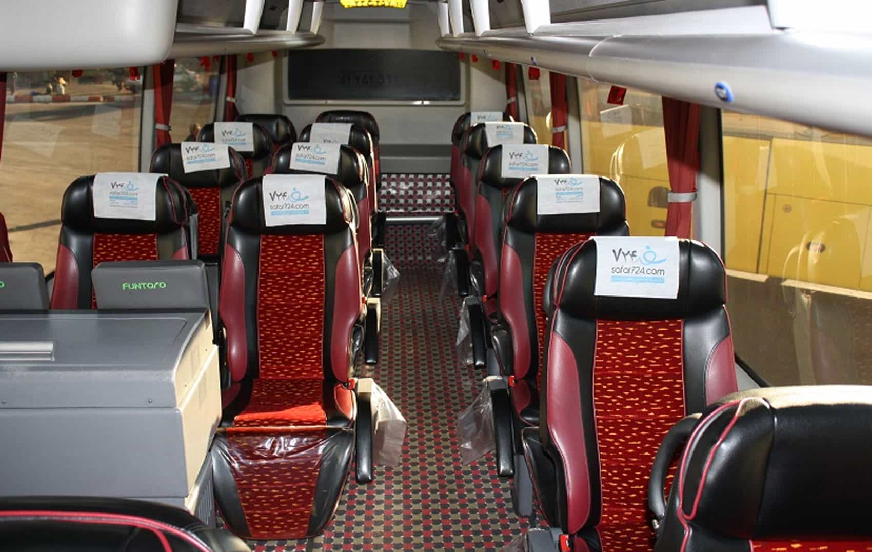 Volvo B9 Bus Rental in Iran - Interior View