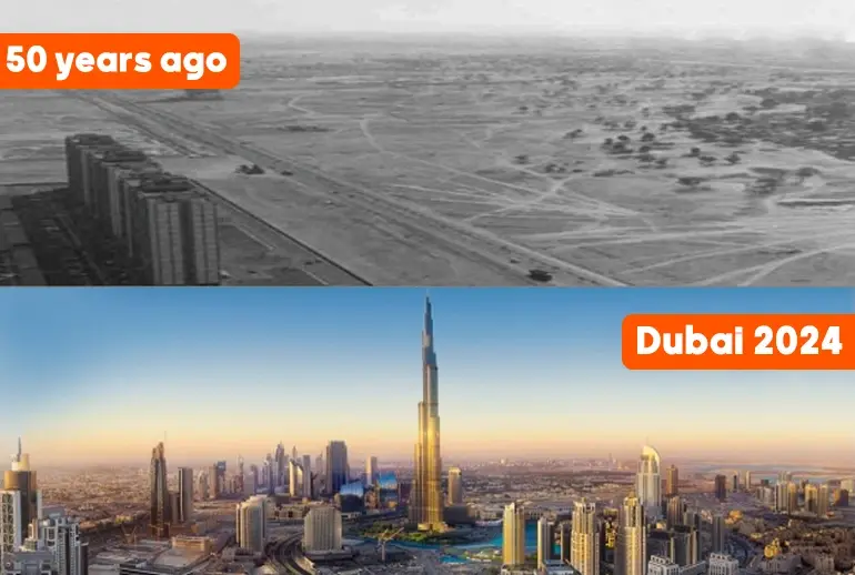 50 years ago dubai