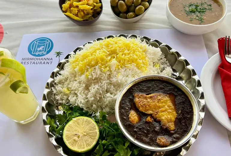 قلیهماهی کیش غذای محلی کیش