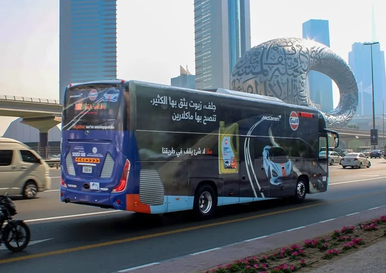 اتوبوس‌های حمل و نقل عمومی دبی