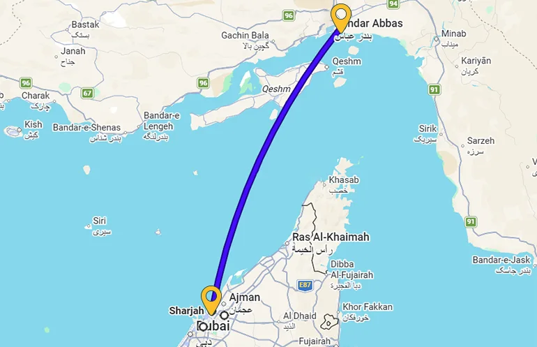سفر دریایی به دبی از بندرعباس