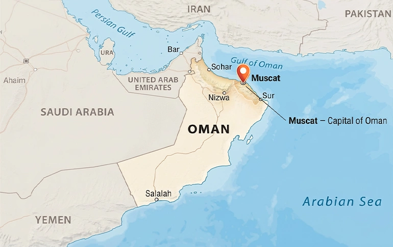مسقط؛ پایتخت و بزرگترین شهر روی نقشه عمان