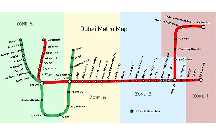 خط قرمز مترو دبی