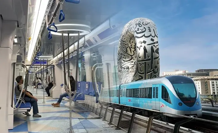 حمل و نقل با مترو در دبی